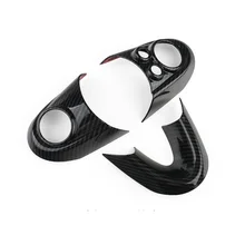 3 шт. Углеродного Волокна Рулевое рулевая панель наклейка под дерево чехол для BMW Mini Cooper F56 F55 F60 F54 Clubman интерьер стиль