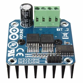 

Semiconductor BTS7960B 43A H Bridge Motor Driver Module For Ar duino