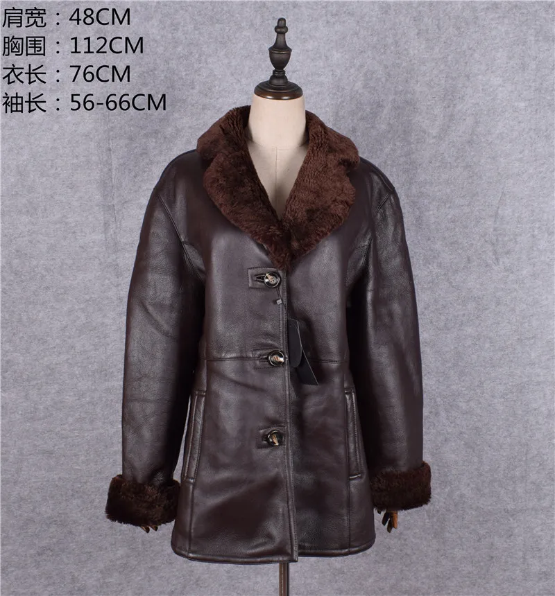 Clearance Europe High quality women genuine sheepskin leather shearling