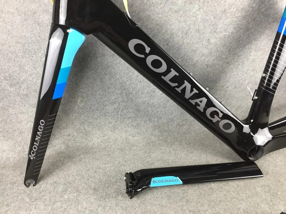 Синий Colnago концепция карбоновый велосипед DI2 карбоновый дорожный велосипед Полный велосипед с R7010 R8010 группа