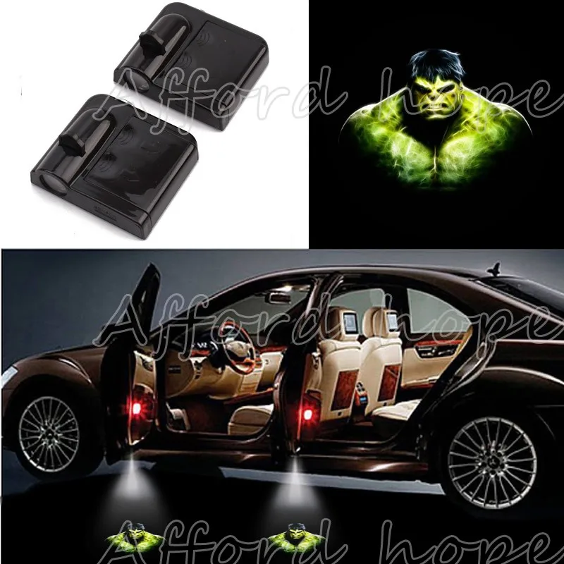 Car Door Courtesy Laser HULK Logo Puddle Light Projector Ghost