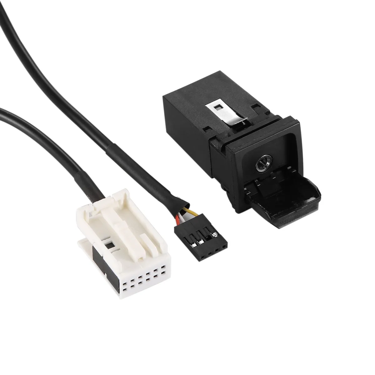 Автомобильный USB AUX аудио входной кабель адаптер штекер комплект для Passat B6 B7 CC Touran
