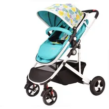 light baby stroller dual-use four wheel shock absorption baby folding trolley