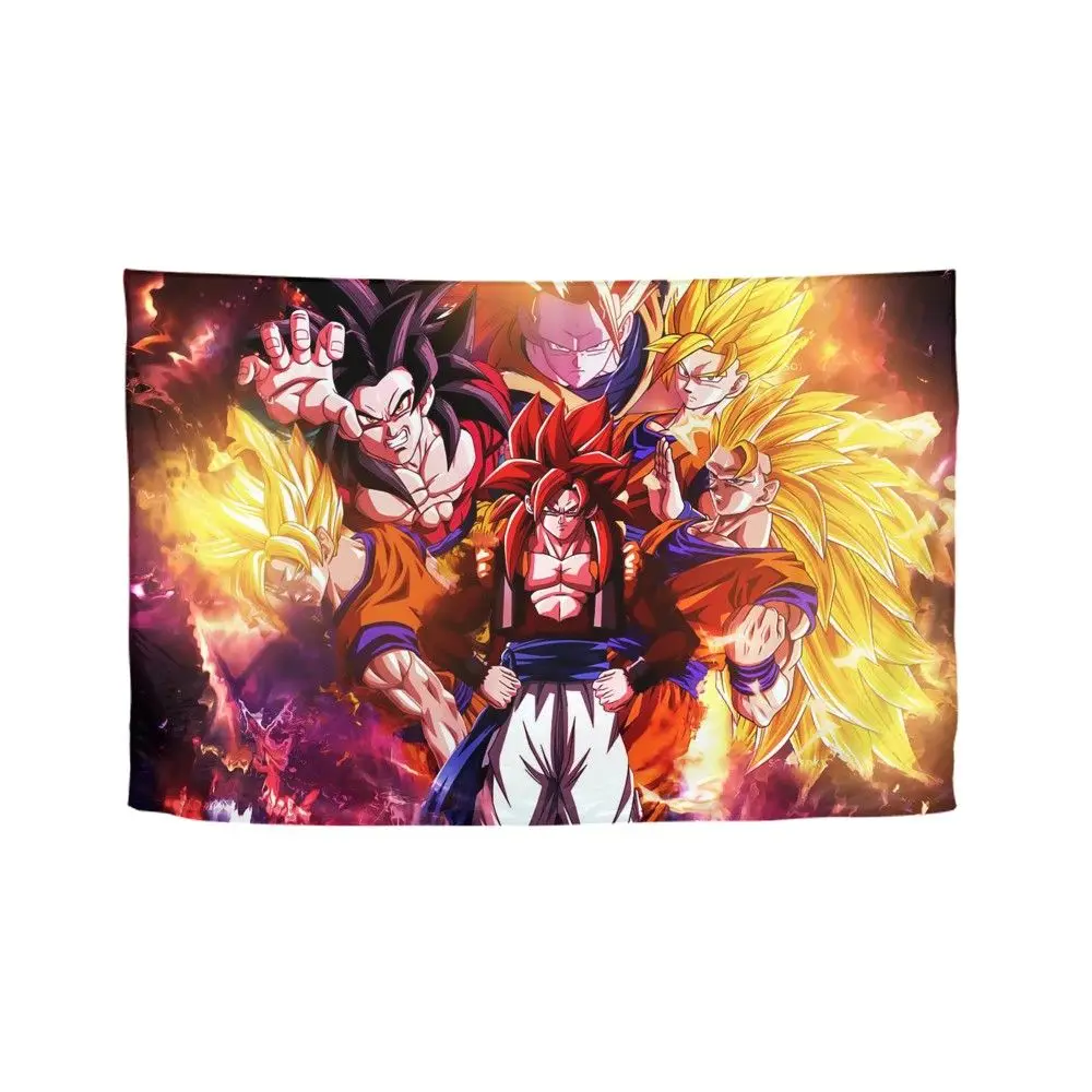 Аниме мультфильм Dragon Ball 3D печатных Бохо настенный подвесной богемный Декор