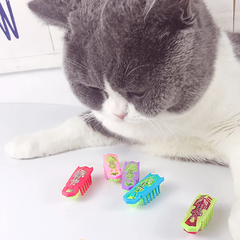 

10 Pieces Powered Fast Moving Micro Robotic Bug Toy For Entertaining Your Pets, Cats-Go-Crazy Toys, Cat Toy