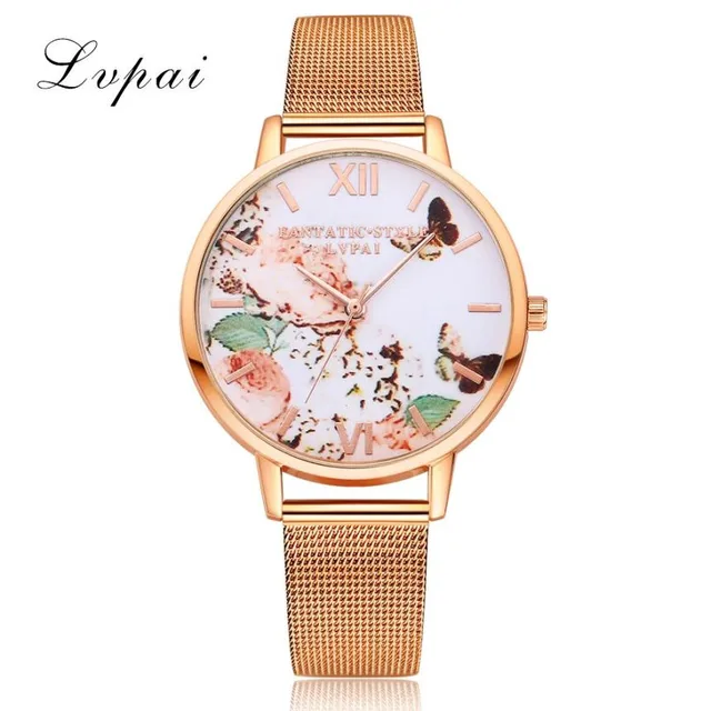 New Brand LVPAI Flower Watches Women Fashion Watch 2017 Gift Mesh Stainless Stee New Brand LVPAI Flower Watches Women Fashion Watch 2017 Gift Mesh Stainless Stee