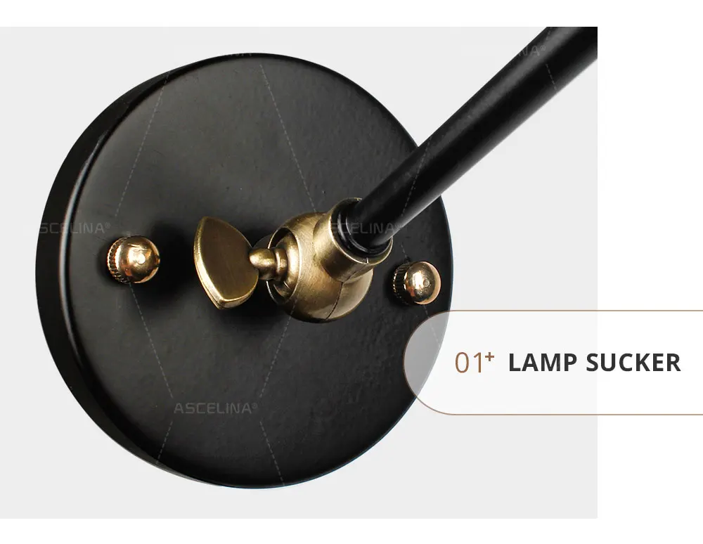 Lâmpada de Parede Industrial do Vintage Luzes de Parede País da América Ajustável Arandelas Parede Quarto Retro Iluminação Led Luz Mod. 129400 9 Cheap Luminárias de parede