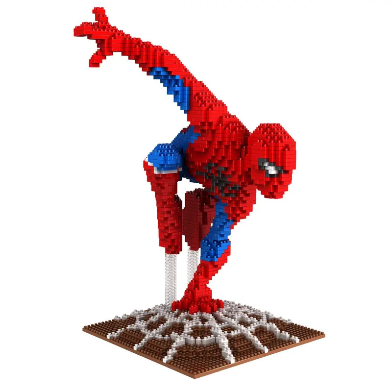 

PZX 8830-4 Super Hero Series Spider-Man Magic Diamond Blocks 2200Pcs Building Blocks Toys Gift For Children Christmas