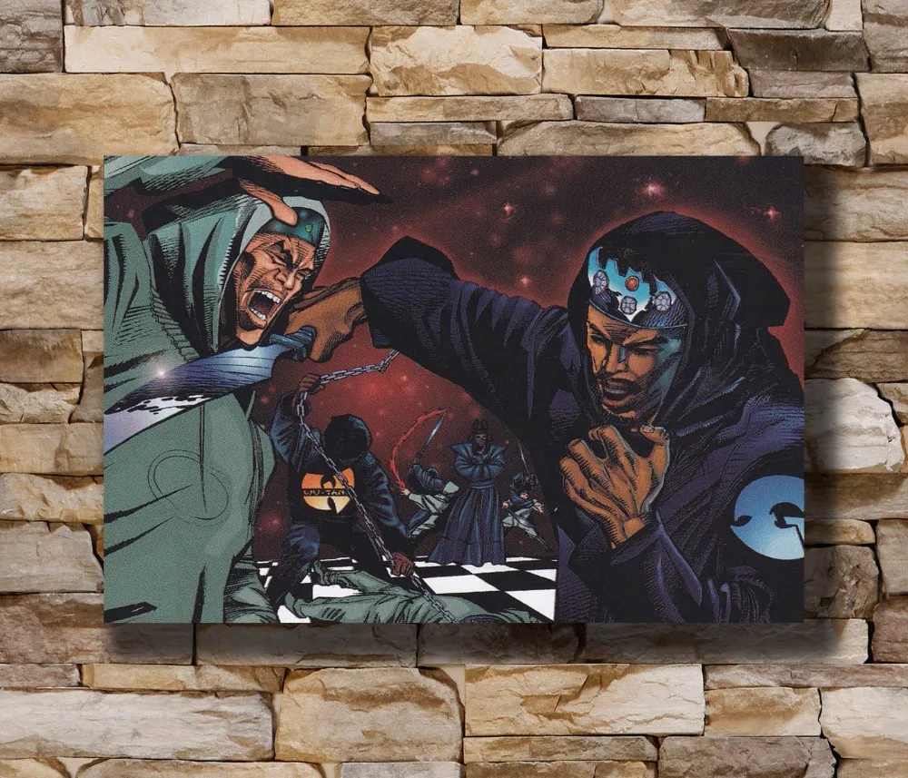 

N0207 The Wu-Tang Clan RZA Hip Hop Rap 8x12 20x30 24x36 Silk Poster Art L-W Canvas Print Decoration