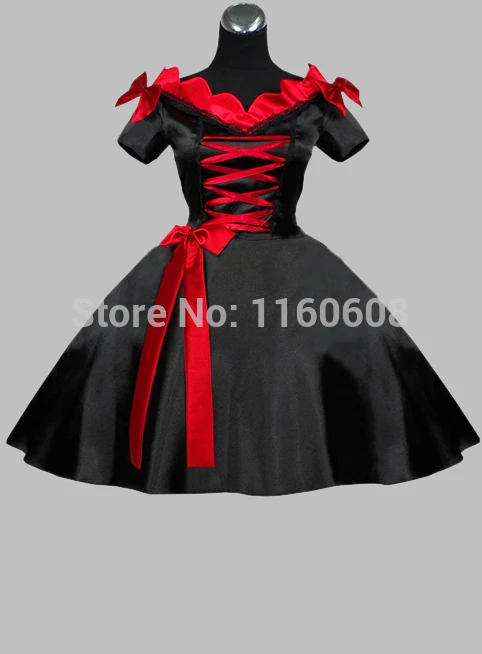 victorian era black dress