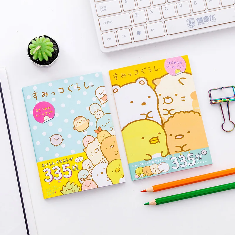 335 шт./упак. Kawaii Sumikko Gurashi Книжная Полка Декоративные наклейки из бумаги васи Скрапбукинг ярлыком дневник альбом японского наклейки для автомобиля