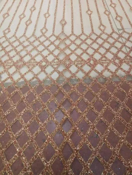 

high grade glued glitter French Lace Fabric S-121670 African glitter lace Fabric