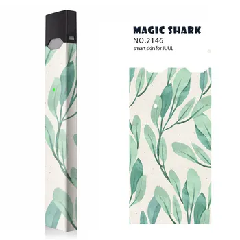

Magic Shark 100% New Fashion Leaf China Flower Tribe PVC Case Cover Sticker for Juul