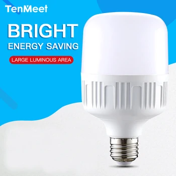 

Lampada LED Lamp Bulb AC 220V 240V 5W 10W 15W 20W 30W 40W 50W High Brightness LED Bulbs E27 Light White Bombillas Spotlight