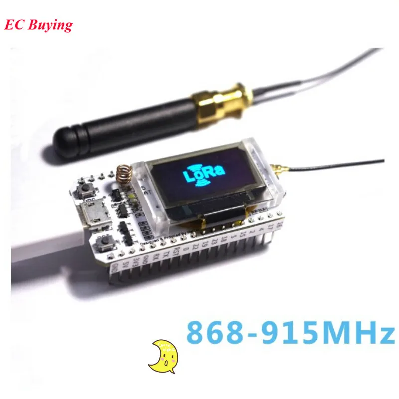 2pcs 868MHz 915MHz SX1276 ESP32 LoRa OLED 0 96 Inch Blue Display Bluetooth WIFI ESP32 ESP