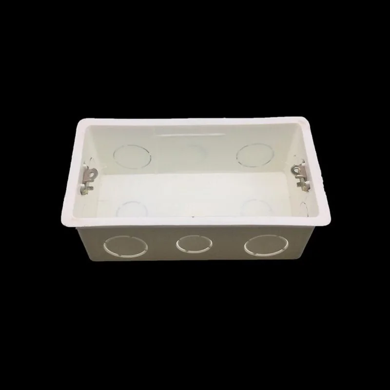 

146 concealed flame retardant junction box PVC cassette general bottom switch socket box x5