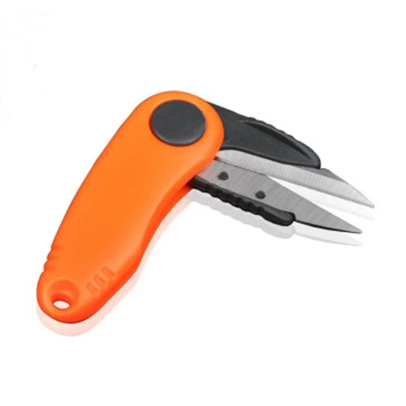 Shrimp-Shaped Stainless Steel Fish Use Scissors Accessories Folding Fishing Line Cut Clipper Fishing Scissor Tackle (2)