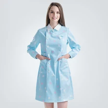 Медицинские платья для кормящих медсестер, Униформа, платье, спортивное облегающее высококачественная ткань, повседневные скрабы, косметолога, спа Рабочая одежда