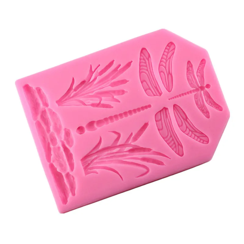 Силиконовая форма для украшения торта в виде стрекозы H683|decoration silicone mold|silicone moldcake