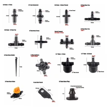 30 шт. 4/7 мм садовый шланг разъемы Micro капельного полива и орошения Системы воды стыков труб тройник приспособления для резки шланг Разъем воды разъемы