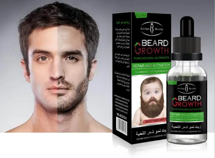 مصل نمو شعر الوجه للرجال مصل نمو اللحية الكثيفة شارب سائل علاج سريع لنمو الشعر 30 مللي hair growth treatment beard growthbeard growth serum aliexpress