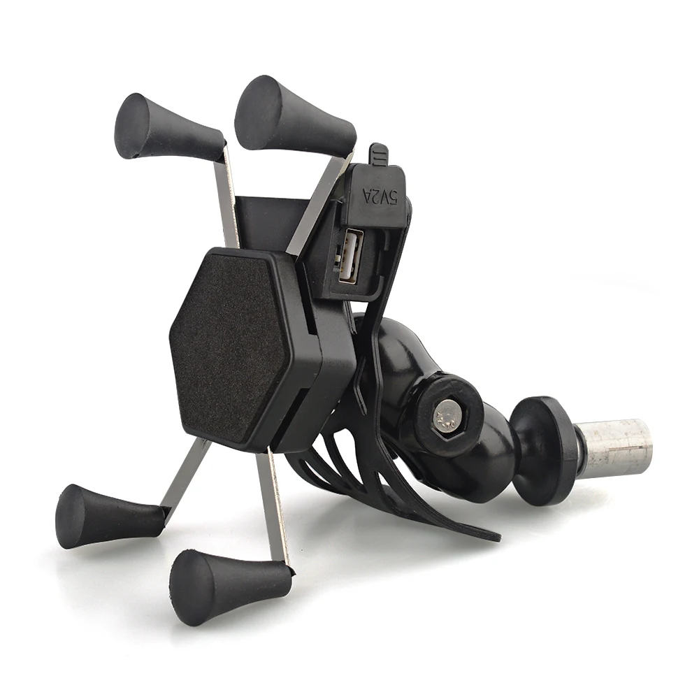 Продажа Держатель для телефона Вилка стволовых кронштейн для мотоцикла gps навигационный кронштейн для Yamaha YZF R1 2002 2017 R6 2006 2017 R1M USB зарядное устройство