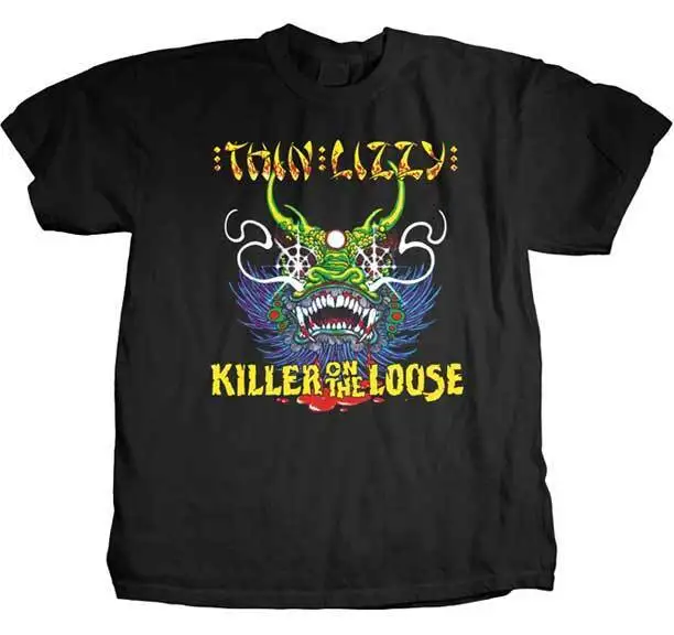 THIN LIZZY убийца на Свободные Футболка Фирменная Новинка официальный футболка camisetas