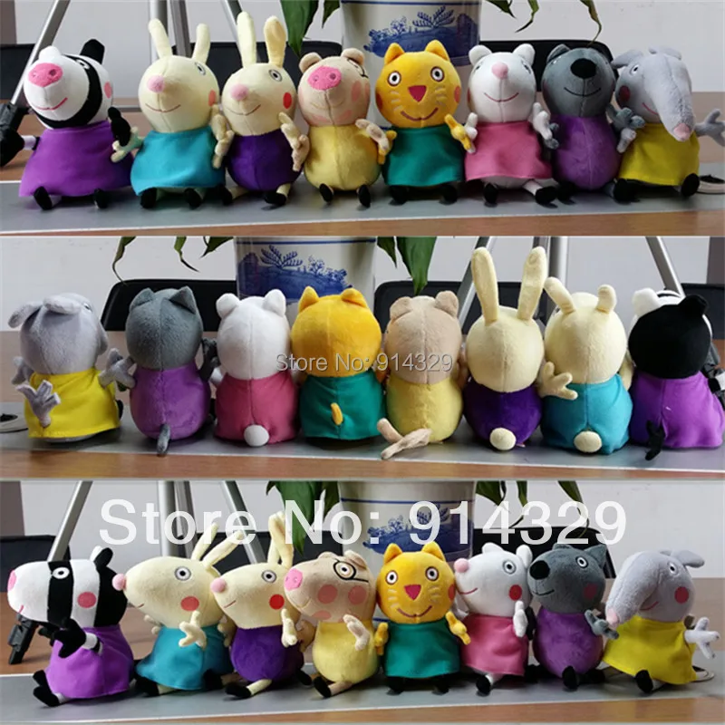 peppa pig soft toy set