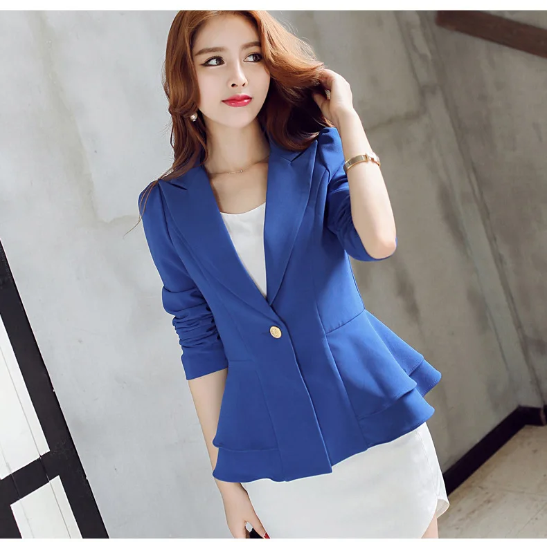 Mr.nut 2019 spring new casual suit long-sleeved small suit female jacket Korean version of the self-cultivation small suit