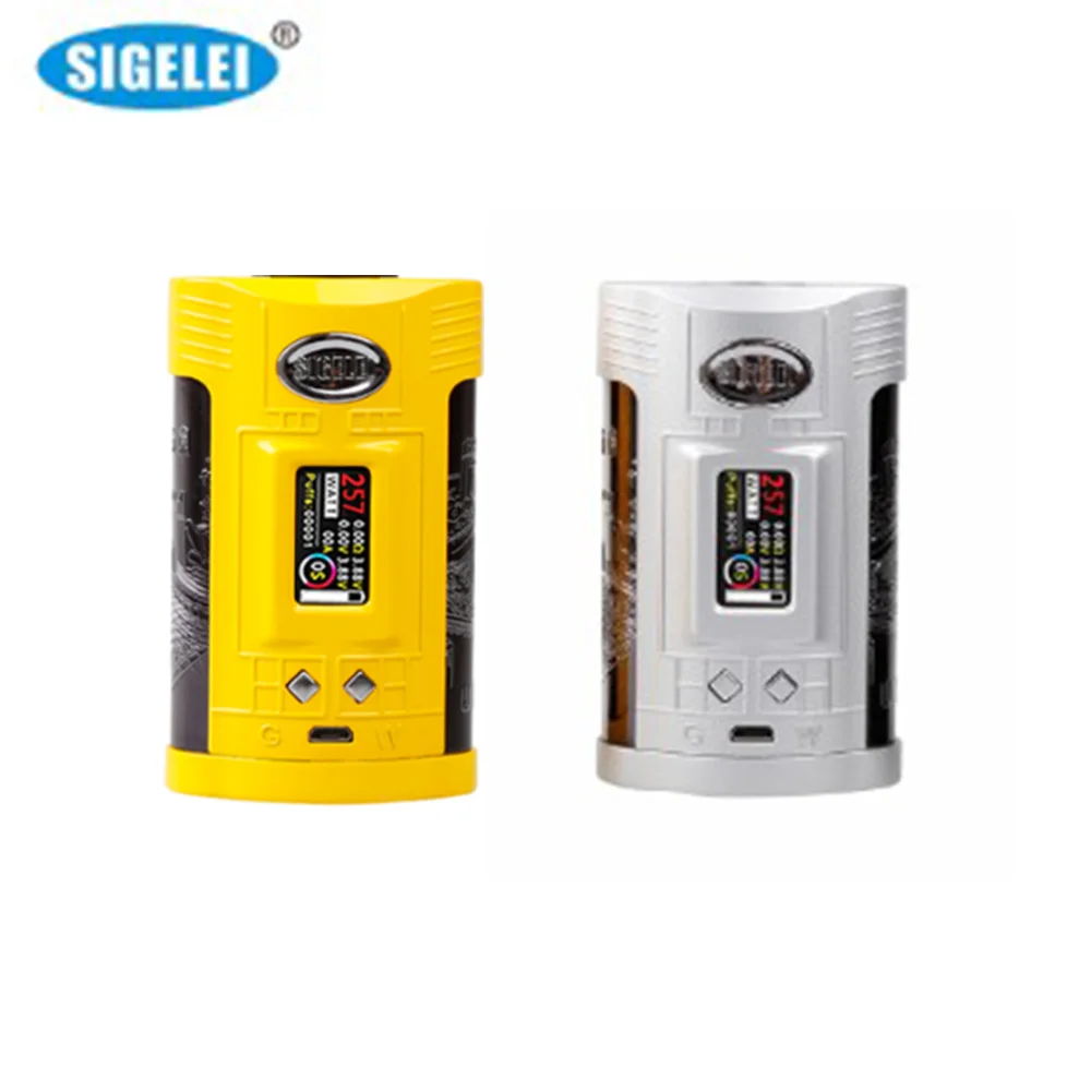 

Clearance 257W Original Sigelei GW Mod Electronic Cigarette Box Mod no F Tank Compatible with 21700 20700 and 18650