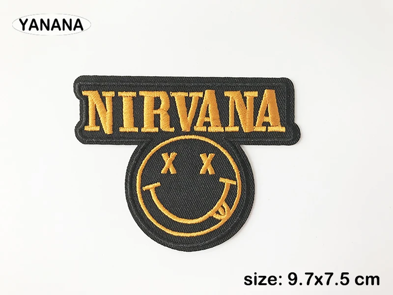 Nirvana Patch Embroidered Iron On Or Sew On Badge 