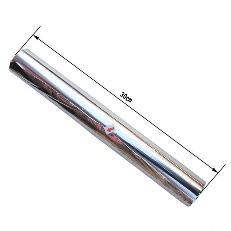 QuickDone BBQ Grill Silver Baking Tinfoil Wrap Aluminum Metal Tin Non-Stick Foil Paper Food Pack Baking Mat Accessories KC1672 (7)