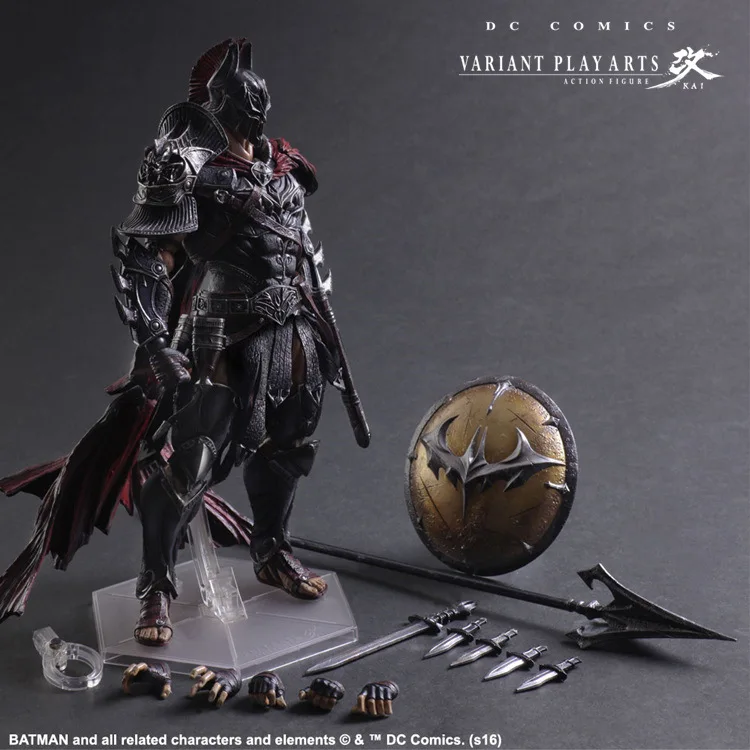 Play Arts Kai Batman 1/6 Масштаб Окрашенные фигуры Variant Ver. Вечная спартанская ПВХ Фигурки Коллекционная модель игрушки