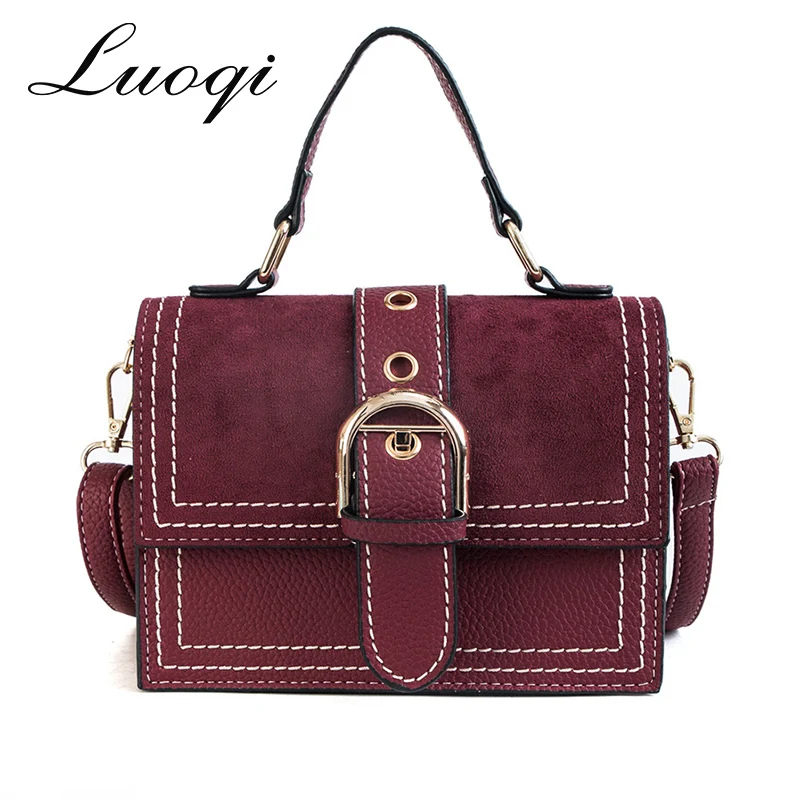 

Vintage Scrub Bags Handbags Women Famous Brands Messenger Bags for Women 2018 Purses and Handbags Small Flap Tote Bag Sac A Main