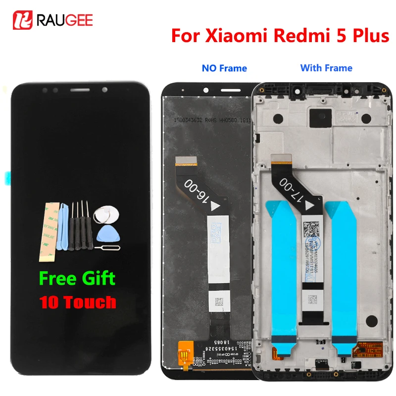 For Xiaomi Redmi 5 Plus LCD Display Touch Screen 100% New FHD 5.99