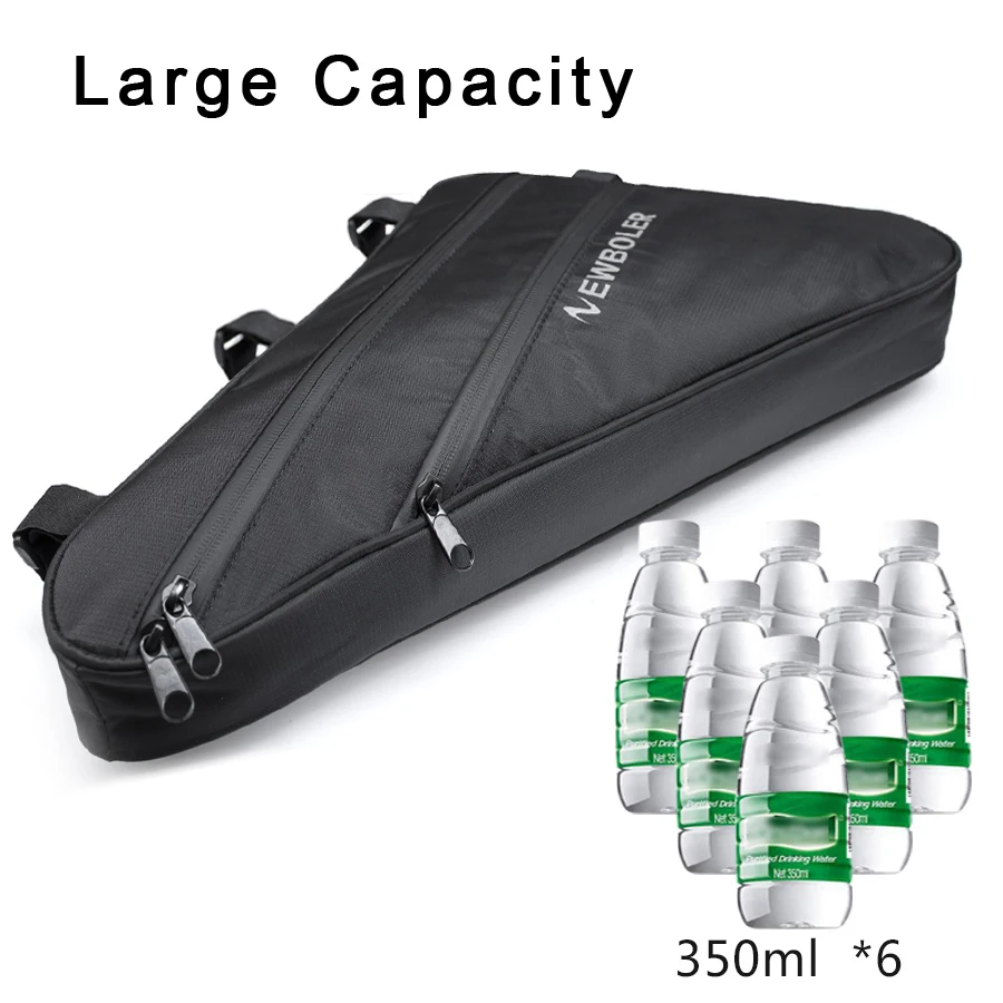 Excellent 2018 NEWBOLER Large Bicycle Triangle Bag Bike Frame Front Tube Bag Waterproof Cycling Bag Pannier Ebike Tool Bag Accessories XL 1 Excellent 2018 NEWBOLER Large Bicycle Triangle Bag Bike Frame Front Tube Bag Waterproof Cycling Bag Pannier Ebike Tool Bag Accessories XL 1
