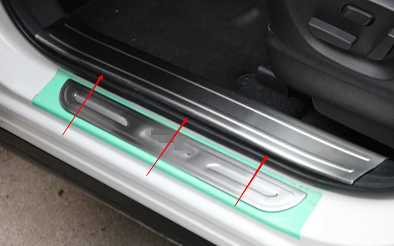Inner Door Sill Scuff Plate 4pcs Stainless For Mazda CX 5 CX5 2013 2014