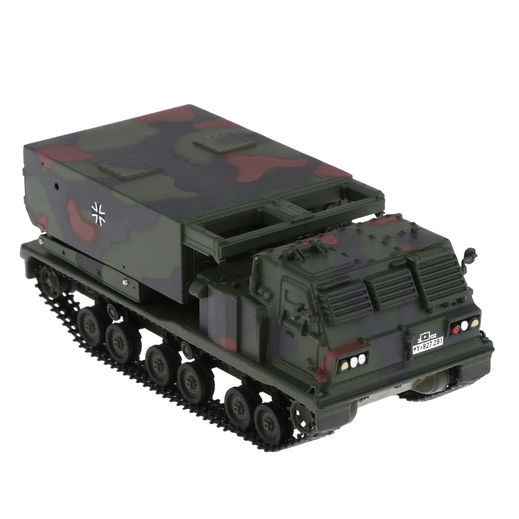 

1/72 Scale Tank Diecast US M270 Multiple Launch Rocket System Artillery & Tank MLRS Army Model Camouflage