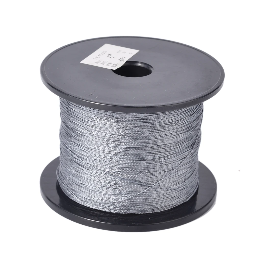 

500m/Roll Gray Multifilament Fishing Line Super Power Backing Line 100% Fly Fishing Material Spectra Braided Fishing Line