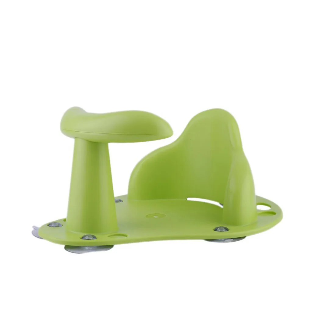 Детская ванна для душа для новорожденного ребенка, детское сиденье с кольцом, Нескользящие безопасные игрушечные кресла, коврик для ванной - Цвет: Green