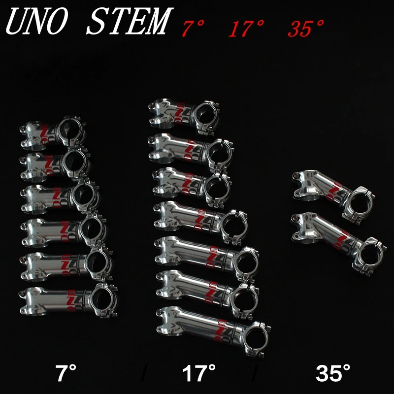 Тайвань UNO ультра светильник алюминиевый вынос руля для горного велосипеда 28,6*31,8 мм светильник серебристый 7/17/35 градусов MTB велосипед вынос руля