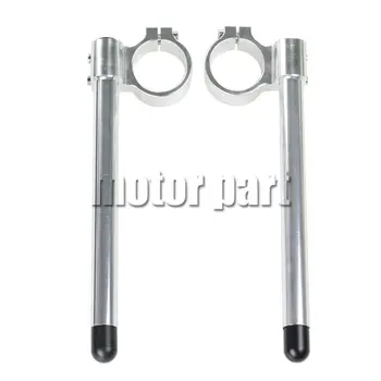 

50mm Clip-ons Handle Bar For Ducati 750SS 900SS Full/Half Fairing Monster Motorcycle Fork Tube CNC Riser Handlebar Silver Color