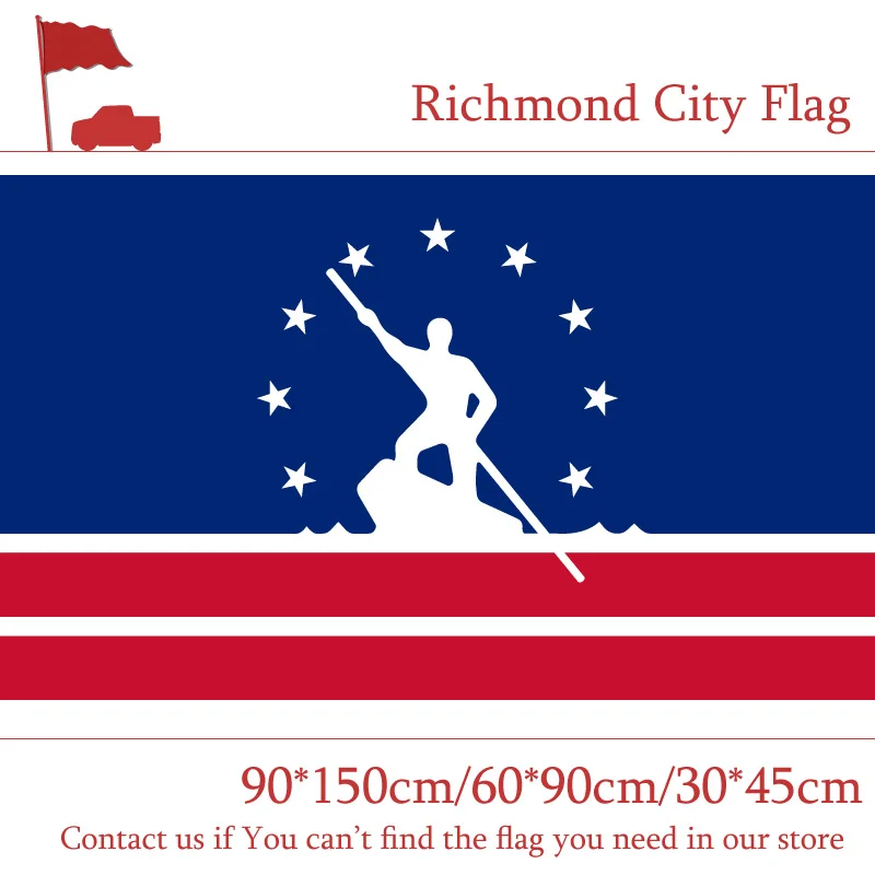 Virginia Stato Richmond Città Bandiera 3X5Ft 30*45 Cm Auto Bandiera 90*150 Cm 60*90 Cm Bandiera Per Le Attività