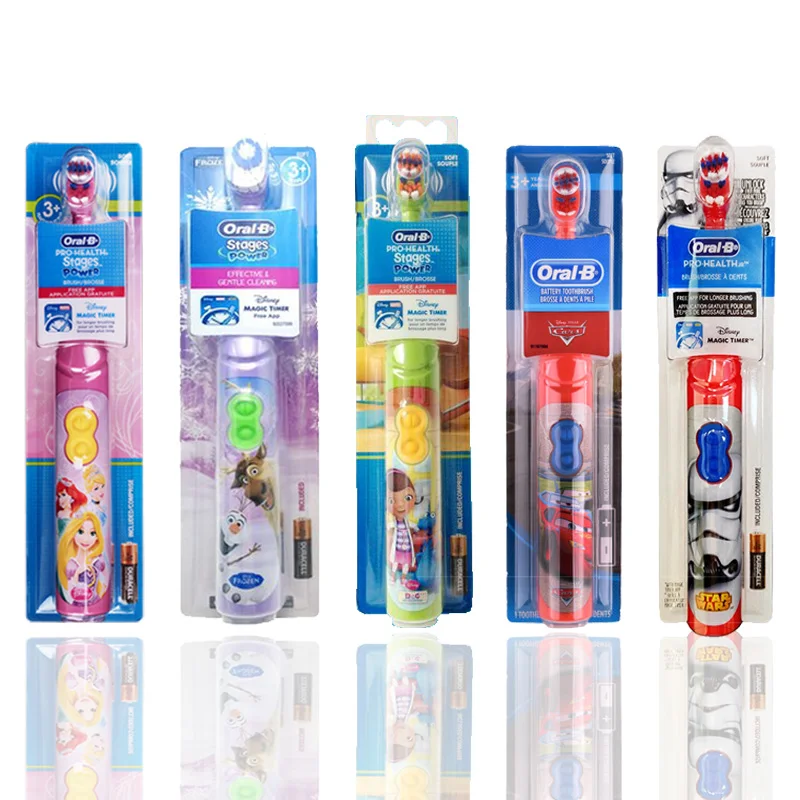 Kids Electric Toothbrush Oral B For Children's Oral Teeth Hygiene With 7200 Times Rotation Vibrator Disney Cartoon Images Oral-b Kids Electric Toothbrush Oral B For Children's Oral Teeth Hygiene With 7200 Times Rotation Vibrator Disney Cartoon Images Oral-b
