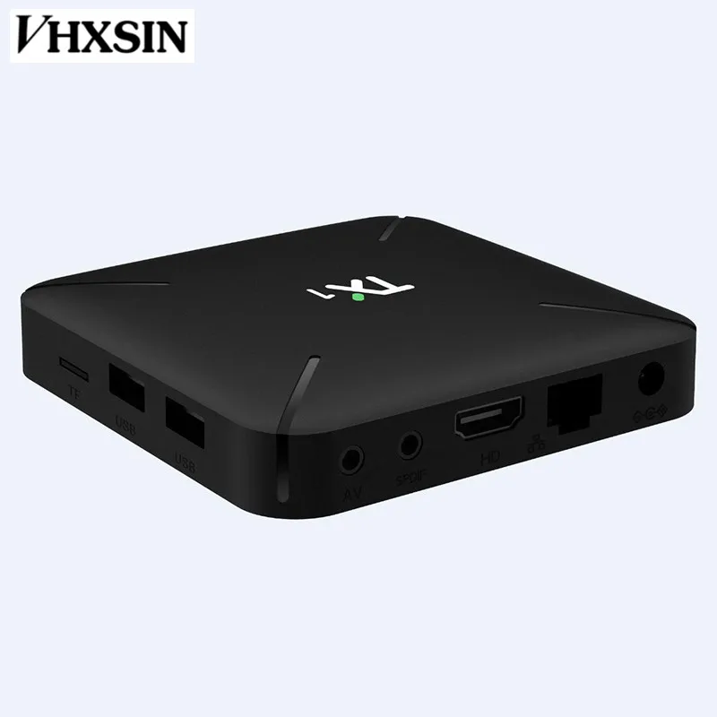VHXSIN 2 шт./лот TX1 Allwinner H3 TV Box Android 7 1 Smart Гб ram 8 rom Quad Core 3D 4K Поддержка H.265|ТВ-приставки и