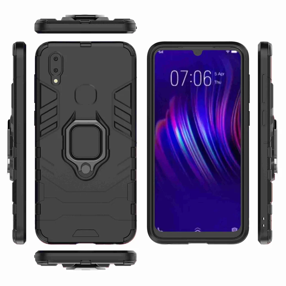 Aromr Phone Case For Vivo V11i V11 Pro X23 X27 Cover Ring Holder Magnetic Protector Case For Vivo V11 Pro V11i V15 S1 iqoo Cases (10)