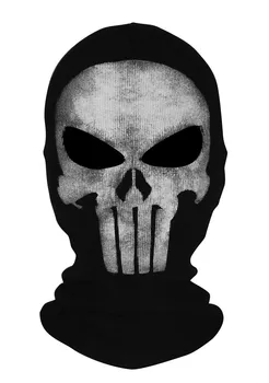 

New The Punisher Skull Balaclava Mask Cosplay Face Hood Halloween CS Biker