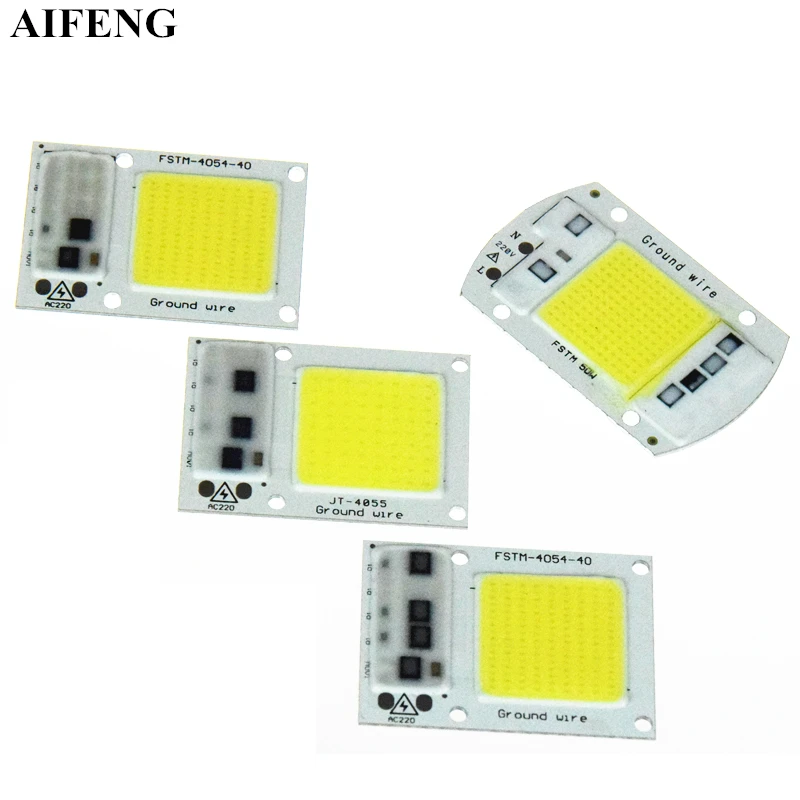

AIFENG Smart IC Led COB Chip 15W 20W 30W 50W No Need Driver Led Chip 220V 230V 240V For DIY Led Floodlight Spotlight Light Beads