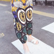 Bosudhsou/mn-1 штаны с принтом штаны для девочек тонкие панталоны для детей, детские шаровары, Повседневные детские трусики