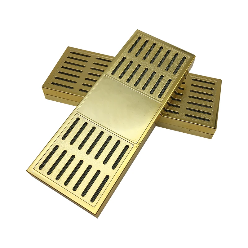 

New Arrival Rectangular Smoking Cigar Humidor Gold Color Tobacco Humidifier Tobacco Moisture Strip